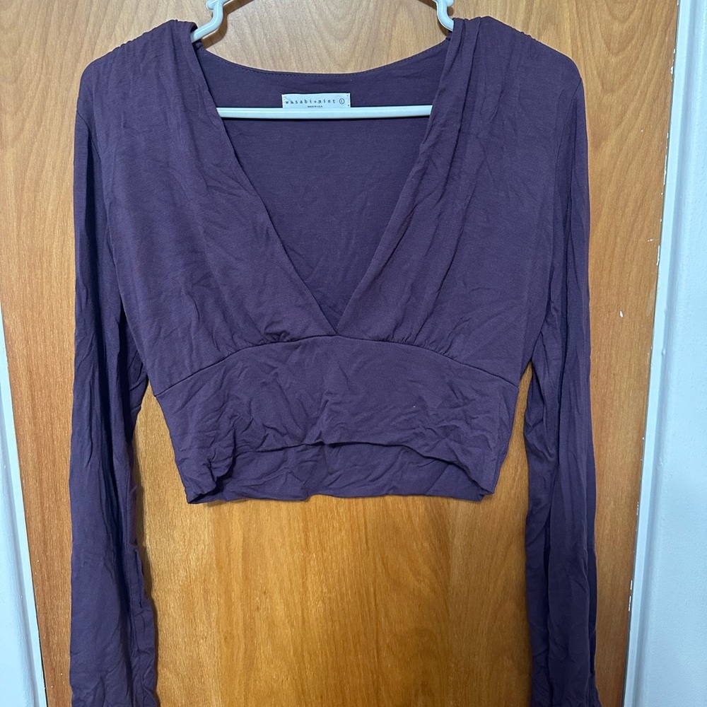 WASABI MINT PURPLE CROP TOP